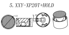 20mm條紋面(配xp-e)